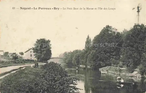 AK / Ansichtskarte Bry-sur-Marne Nogent-sur-Marne 94 Val-de-Marne Le petit bras de la Marne et l'Ile des Loups