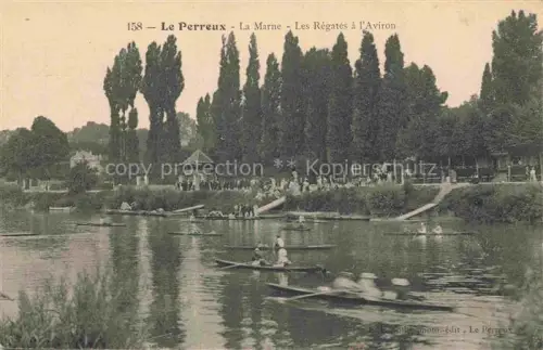 AK / Ansichtskarte Le Perreux-sur-Marne Nogent-sur-Marne 94 Val-de-Marne Aux bords de la Marne les Régates à l'Aviron