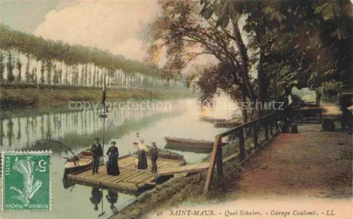 AK / Ansichtskarte Saint-Maur Creteil 94 Val-de-Marne Quai Schaken Garage Coulumb