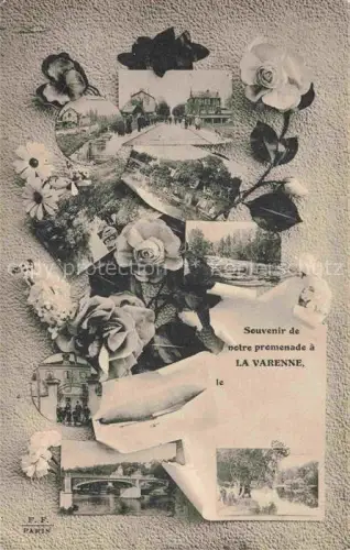 AK / Ansichtskarte La Varenne Saint Hilaire CRETEIL 94 Val-de-Marne Souvenir de la promenade à La Varenne des fleurs vues d'ensemble