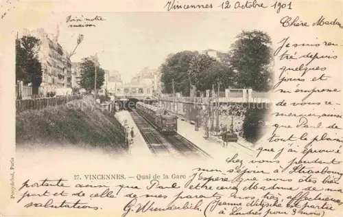 AK / Ansichtskarte VINCENNES  Nogent-sur-Marne 94 Val-de-Marne Quai de la Gare