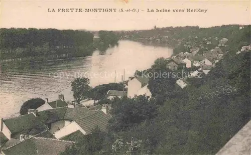 AK / Ansichtskarte La Frette-sur-Seine Argenteuil 95 Val-d Oise La Seine vers Herblay