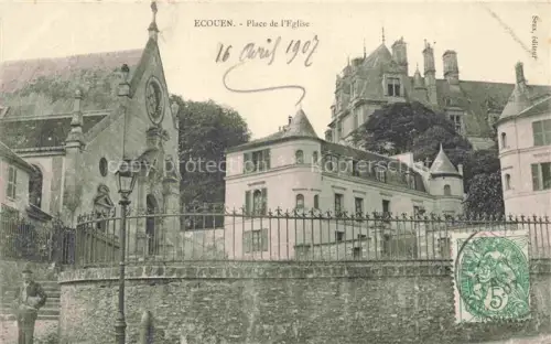 AK / Ansichtskarte Ecouen Sarcelles 95 Val-d Oise Place de l'Eglise