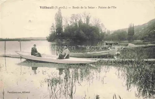 AK / Ansichtskarte Vetheuil  PONTOISE 95 Val-d Oise Bords de la Seine Pointe de l'Ile