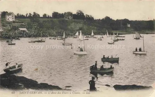 AK / Ansichtskarte SAINT-SERVAN-SUR-MER St-Servan-sur-Mer 35 Ille-et-Vilaine L'Anse des Fours a Chaux Boote