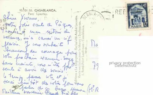 AK / Ansichtskarte Casabianca Parc Lyautey 