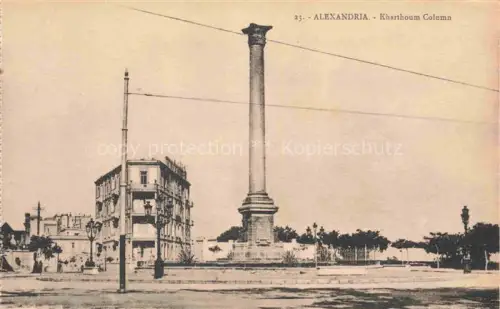AK / Ansichtskarte ALEXANDRIA  Alexandrie Egypt Khartoum Column Phebus