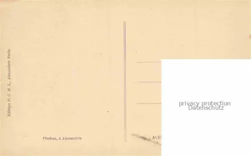 AK / Ansichtskarte ALEXANDRIA  Alexandrie Egypt Khartoum Column Phebus