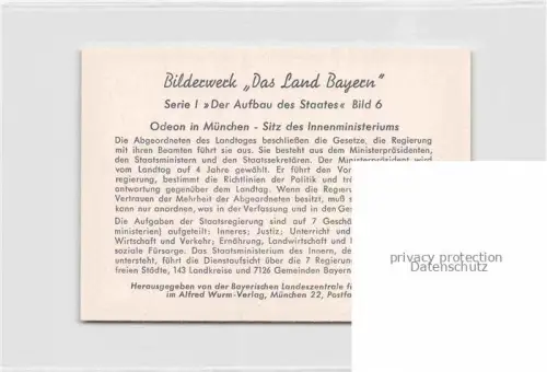 AK / Ansichtskarte MueNCHEN  Bayern Odeon in Muenchen