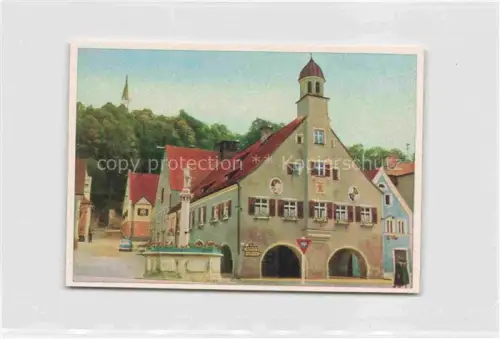 AK / Ansichtskarte Mainburg Salvatorberg und Rathaus