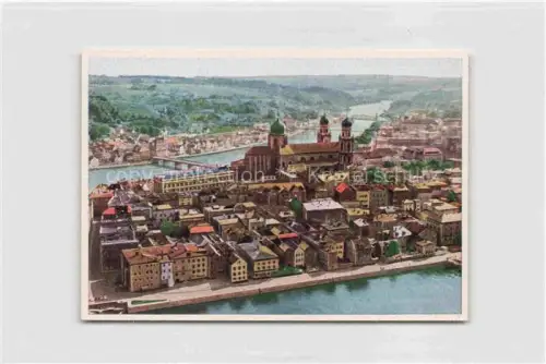 AK / Ansichtskarte PAssAU Bayern Blick vom Oberhaus auf die Altstadt