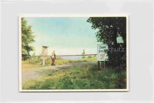 AK / Ansichtskarte Mellrichstadt Zonengrenze