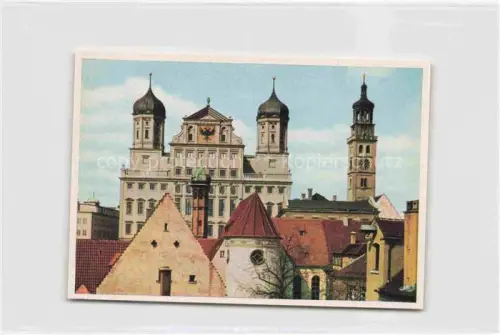AK / Ansichtskarte AUGSBURG  CITY Rathaus mit Perlachturm