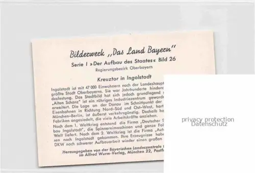 AK / Ansichtskarte INGOLSTADT  CITY Kreuztor