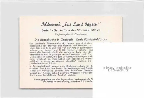 AK / Ansichtskarte Grafrath Fuerstenfeldbruck Bayern Die Rassokirche