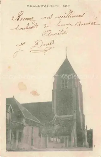 AK / Ansichtskarte Melleroy Montargis 45 Loiret Eglise