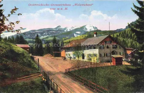 AK / Ansichtskarte WALSERSCHANZ Walserschanze Kleinwalsertal AT Oesterreichisches Grenzwirtshaus Walserschanz