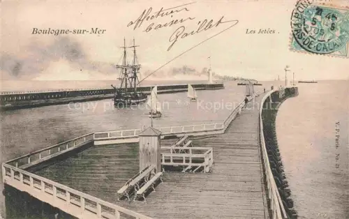 AK / Ansichtskarte BOULOGNE -SUR-MER 62 Pas-de-Calais Les Jetees