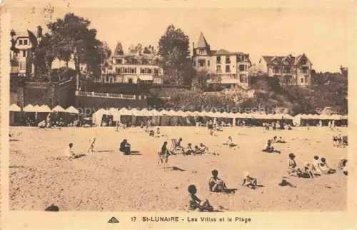 AK / Ansichtskarte St-Lunaire Saint-Malo 35 Ille-et-Vilaine Les Villas et la Plage