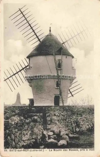 AK / Ansichtskarte Batz-sur-Mer Saint-Nazaire 44 Loire-Atlantique Le Moulin des Masses pris a l'Est