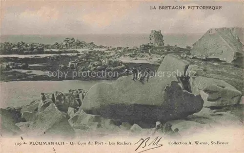 AK / Ansichtskarte Ploumanach Un Coin du Port Les Rochers