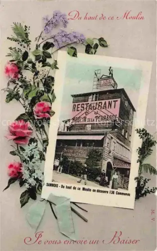 AK / Ansichtskarte Sannois Argenteuil 95 Val-d Oise Restaurant Moulin de la Terrasse des fleurs