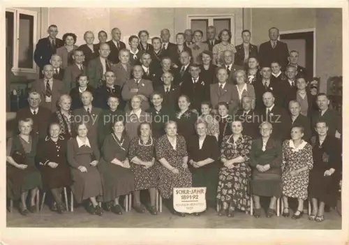 AK / Ansichtskarte Rehau Bayerische Ostmark HOF Bayern Klassen-Gruppenbild Schuljahr 1891-92 Rehauer Heimatfest