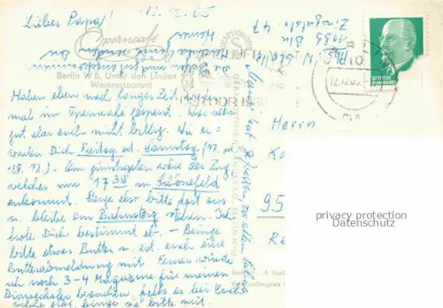 AK / Ansichtskarte BERLIN  CITY Unter den Linden Weinrestaurant