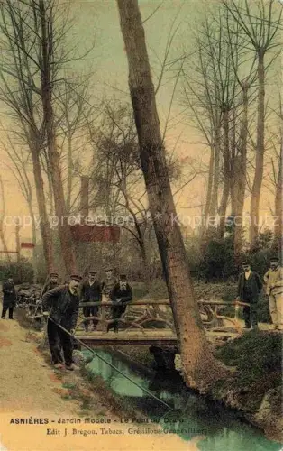 AK / Ansichtskarte ASNIERES  92-SUR SEINE Hauts-de-Seine Jardin Modèle Pont du Drain