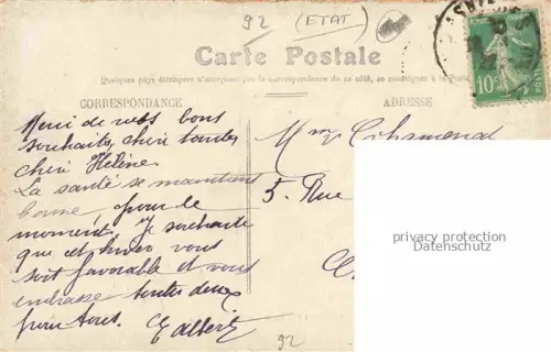 AK / Ansichtskarte ASNIERES  92-SUR SEINE Hauts-de-Seine Grande Rue et Place de la Station