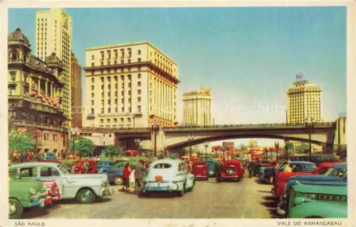 AK / Ansichtskarte SAO PAULO Brazil Vale do Anhangabau 