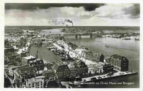 AK / Ansichtskarte Dordrecht Zuid-Holland NL Oude Maas met Bruggen 