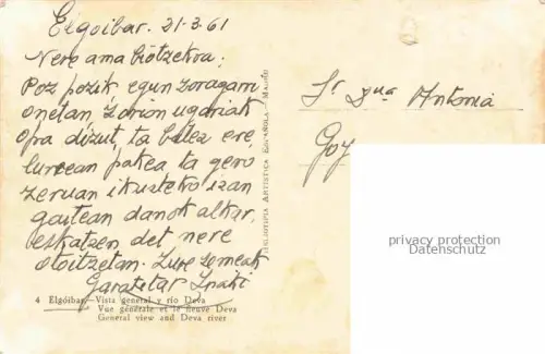 AK / Ansichtskarte Elgoibar Pais Vasco ES Vue Generagle Deva River 