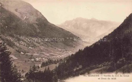 AK / Ansichtskarte Morzine Thonon-les-Bains 74 Haute-Savoie Vallee du Col du Coux et Dent du Midi