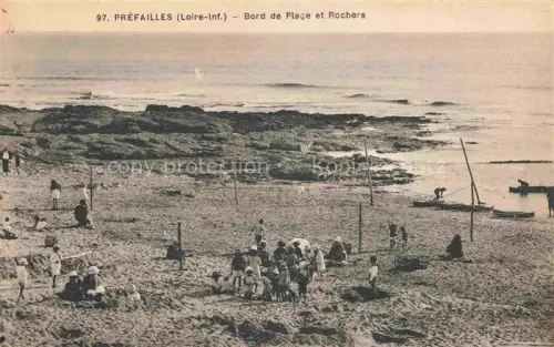 AK / Ansichtskarte Prefailles Saint-Nazaire 44 Loire-Atlantique Bord de Plage et Rochers
