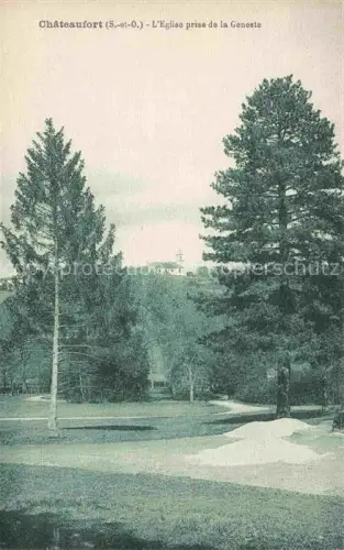 AK / Ansichtskarte Chateaufort  Versailles 78 Yvelines Eglise prise de la Geneste