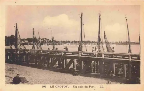 AK / Ansichtskarte Le Crotoy ABBEVILLE 80 Somme Un coin du Port