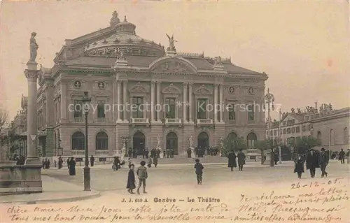 AK / Ansichtskarte GENEVE Genf GE Le Theatre