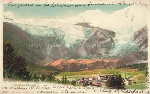 AK / Ansichtskarte Saas-Fee VISP VS Panorama