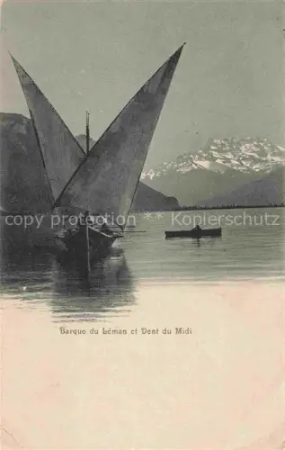 AK / Ansichtskarte Lac Leman Genfersee GE Partie reservee a la correspondance a destination de la Suisse France et Italie