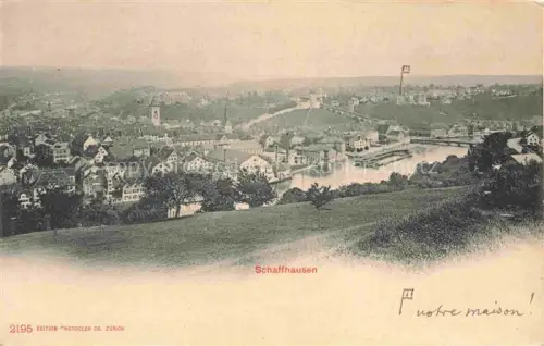 AK / Ansichtskarte SCHAFFHAUSEN  SH Panorama
