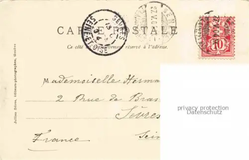 AK / Ansichtskarte GENEVE Genf GE Hotel des Postes