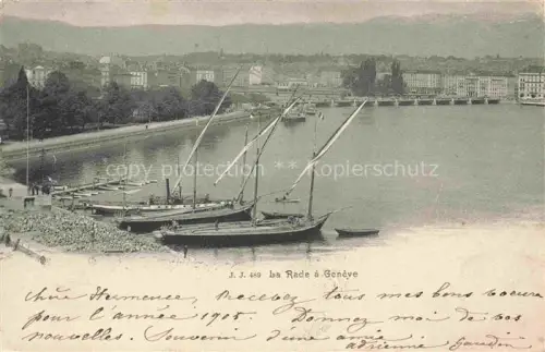 AK / Ansichtskarte GENEVE Genf GE La Rade a Geneve