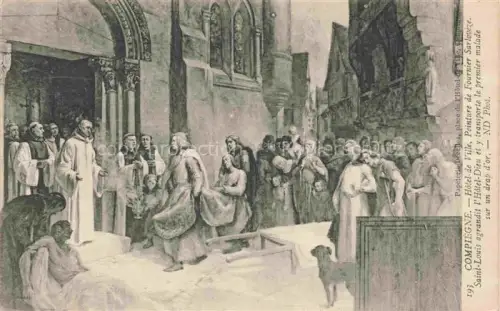 AK / Ansichtskarte COMPIEGNE 60 Oise Hotel de Ville Peintre de Fournier Sarloveze