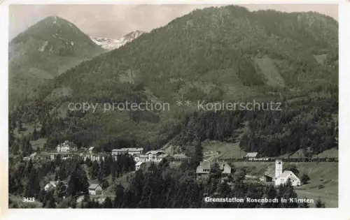 AK / Ansichtskarte Rosenbach Kaernten AT Grenzstation Panorama