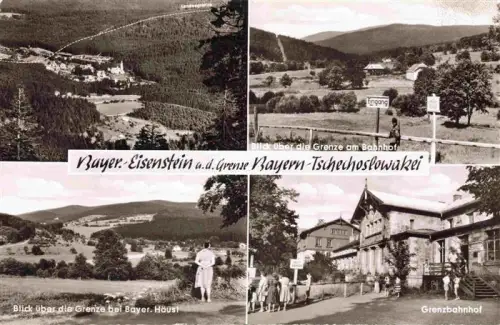 AK / Ansichtskarte Bayerisch Eisenstein Panorama Grenze am Bahnhof Grenze bei Bayer Haeusl Grenzbahnhof