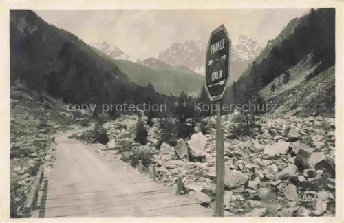 AK / Ansichtskarte St-Martin-Vesubie 06 Route du Bareon Frontiere Franco Italienne