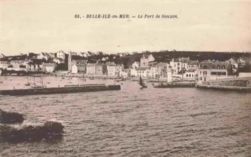 AK / Ansichtskarte BELLE-ILE-EN-MER 56 Morbihan Le Port de Sauzon