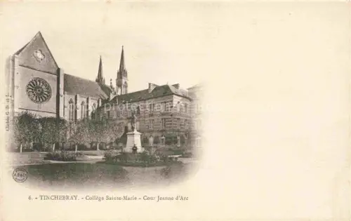 AK / Ansichtskarte Tinchebray Argentan 61 Orne College Sainte Marie Cour Jeanne d'Arc