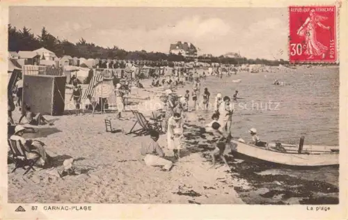 AK / Ansichtskarte Carnac-Plage Lorient 56 Morbihan La plage